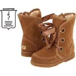 Pediped Elizabeth Genuine Sheepskin Boots Fully Lined Size 10-10.5 US / 27 Eur.